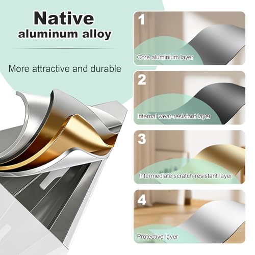 CLXRZM Doppelschiene Vorhangschiene für Deckenmontage, 2-Läufige Leise und Langlebige Gardinenschiene, Aluminium Schienensetfür Wohnzimmer, Schlafzimmer und Raumteiler (Weiß, 100cm)
