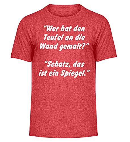 T-Shirt Melange pour Homme Qui a mélangé Le Diable au Mur en taille M
