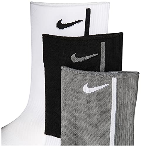 Nike Women`s Everyday Plus Lightweight Training Ankle Socks 3 Pack (Black(Ck6021-904)/White, Medium) #TOP1