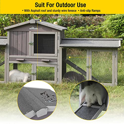 Rabbit Hutch Bunny Hutch Large Rabbit Cage, Indoor Bunny Cage Outdoor Rabbit House (Style2) #TOP2