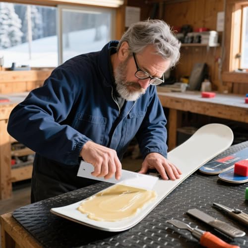 Genérico Raspador De Cera para Esquí,Herramienta de Mantenimiento Invernal para Tablas | 2 Piezas Raspador De Cera Portátil para Deportes De Invierno Snowboard Skimboarding Exteriores Viaje - imagen 7