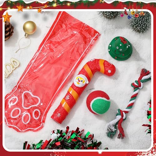 Set de 4 juguetes de Navidad para perros con calcetín Shappy miniatura 4