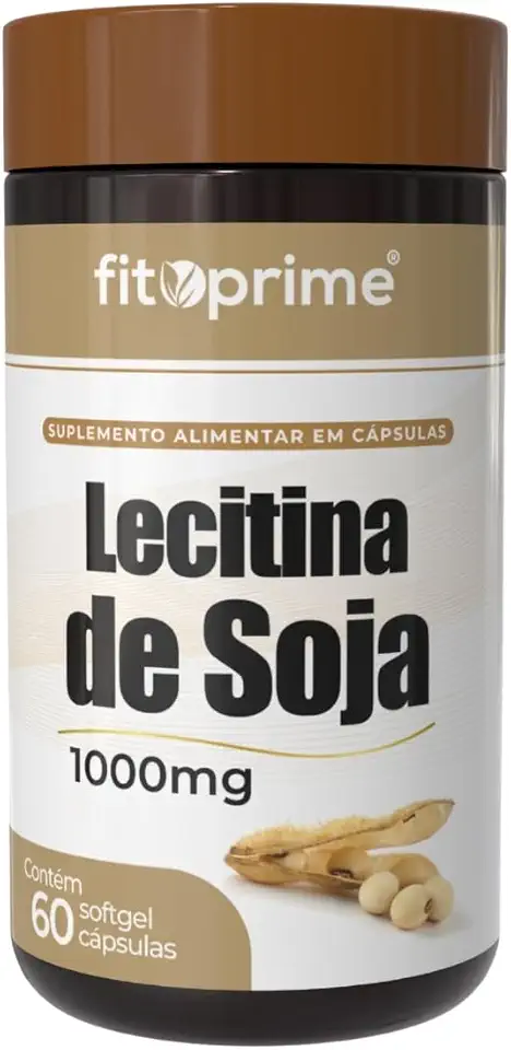 Lecitina de Soja 1000mg 60 Cápsulas Fitoprime