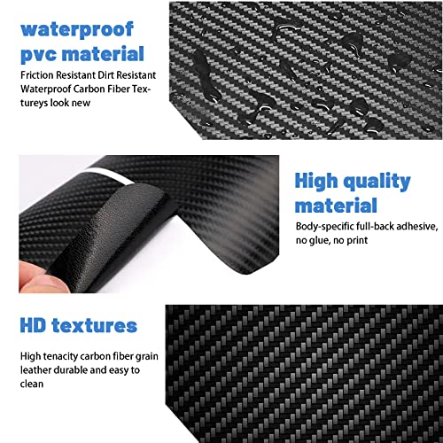 Shaohao Civic 2022 2023 Anti Kick Pads For 2022 2023 Honda Civic Car Door Kick Pad 2022 2023 Civic Door Protective Pad Carbon Fiber Car Door Guard Side Edge Protector Sticker For Honda Civic 2022 2023 #TOP4