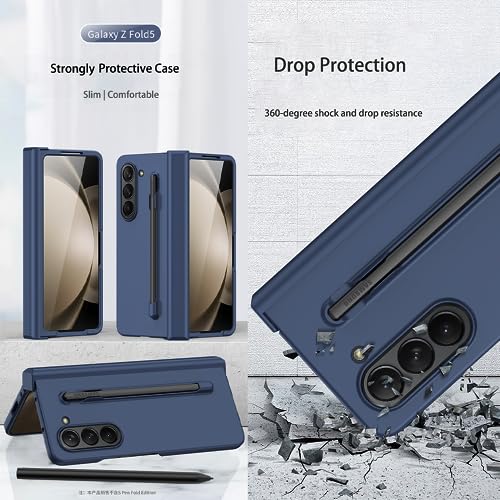 Coque antichoc Samsung Z Fold 5 verte anti-rayure protégeant la charnière - 2