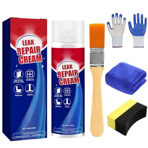 Inbuyus Leak Sealants Spray para reparación de fugas, aerosol sellador resistente al agua, para trabajos de reparación de escamas de pared exterior en la mayoría de los materiales (1 unidad, 1)
