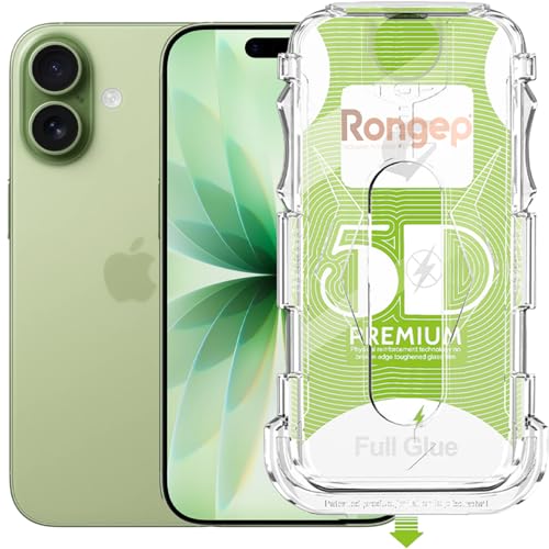 Rongep Apple iPhone 17 (6.3") için Kolay Kurulum Ekran Koruyucu Otomatik Toz Toplayan Hava Kabarcığı Bırakmayan Dokunmatik ve Görüntü Kalitesini Bozmayan iPhone 17 Ekran Koruyucu Cam