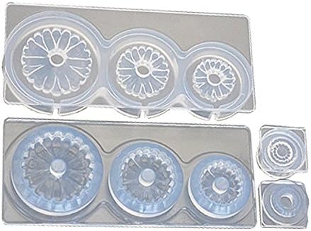 Kameshima Shoten C-670 Soft Mold Silicone Flower 3D Gerbera with Flower Core Mold, Silicone Hobby Tool