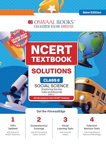 Image of Oswaal NCERT Textbook Solutions Social Science Class 8 | For CBSE 2026-27 Exam | Based on NCERT Exploring Society India and Beyond | With Objective & Subjective Questions for Practice