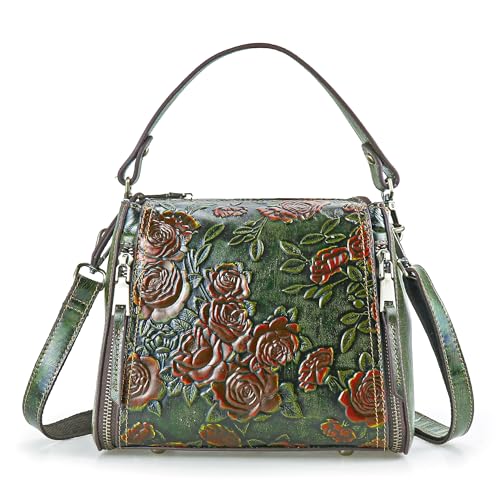 Image of LETEULO Crossbody Bag for Women Top Handle Tote Purses Vintage Satchels Handbag