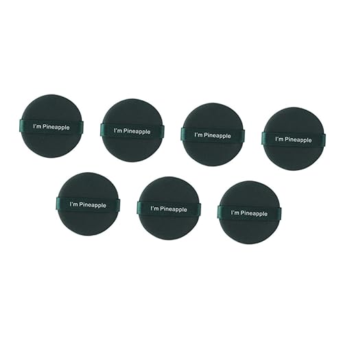NOLITOY 7pcs Makeup Puff Compact Puff Round Dry Powder Puff Small Puffs Cotton Foundation Cosmetic Puff Makeup Powder Puff Blush Puff Egg Yolk Pie