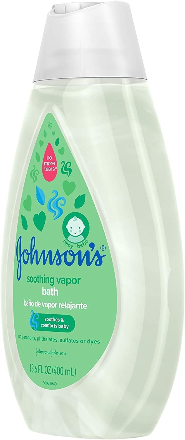 Johnsons Baby Soothing Vapor Bath 13.6 Ounce (400ml) (6 Pack)