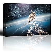 「MOON.」CLARITY ART Amazon.com: wall26 - Moon Illuminating The Clear Ocean Blue