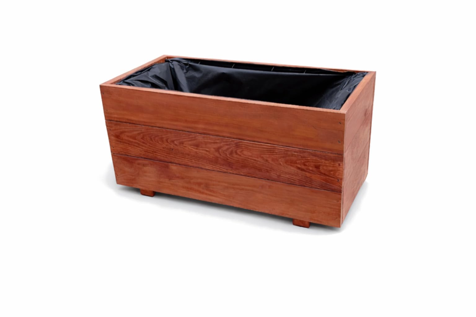 FKL Design Home Deco - Jardinera de madera, maceta para jardín, terraza, caja de madera impregnada D26 (60 x 30 x 29 cm)