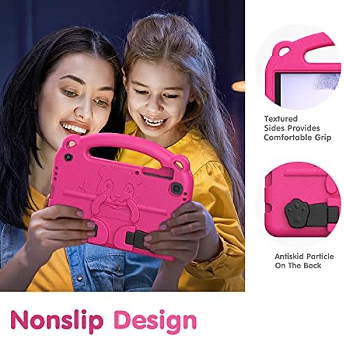 TiMOVO Kids Case for Samsung Galaxy Tab A7 Lite Tablet (SM-T220/T225/T227), Galaxy Tab A7 Lite Case for Kids, Lightweight Handle Stand Kids Friendly Cover fit Galaxy Tab A7 Lite 8.7 2021, Magenta