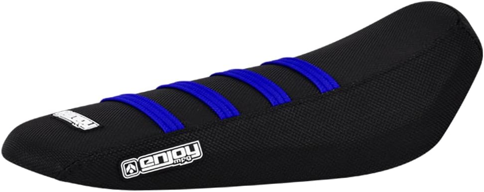 Enjoy Mfg Seat Cover - Compatible with Sur Ron Sur-Ron Light Bee MX & X E-Bike #349 (All Black w/Blue Ribs)
