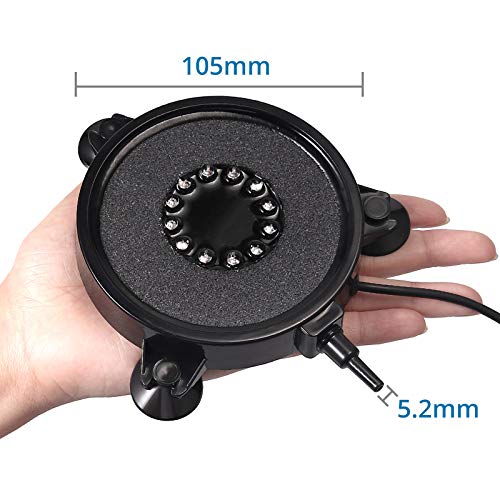 PROZOR Aquarium Light 12 LED Fish Tank Lights LED 16 Colors 4 Modes IP68 Waterproof Bubble Light for Aquarium Fish Tank - Image 5