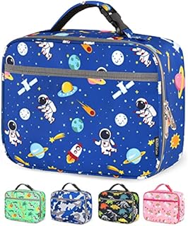 HOMESPON Insulated Kids Lunch Bag Thermal Meal Prep Tote School Lunch Box for Boys Girls (Space)