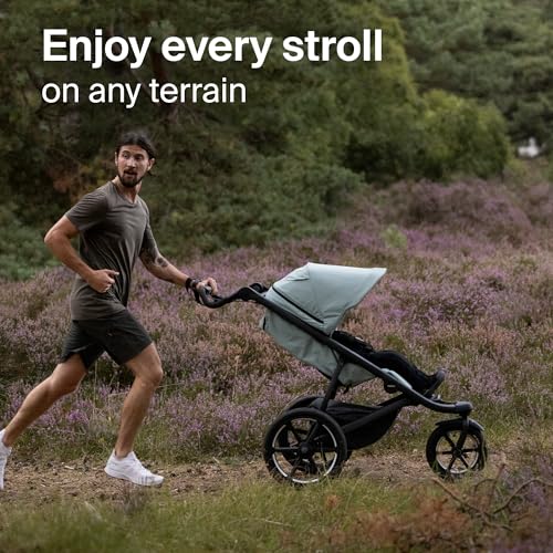 Image of Thule Urban Glide 3 Single Child All-Terrain Stroller - Lightweight - Air-Filled Tires & Suspension - Integrated Hand Brake - Reclining seat with Leg Rest - Padded 5-Point Harness