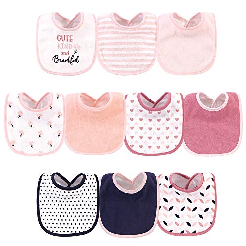 Image of Hudson Baby unisex-baby Cotton and Polyester Bibs