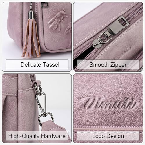 Image of Crossbody Bags for Women, Vegan Leather Embossed Crossbody Purse | Trendy Lightweight Design with Adjustable Strap, Spacious Interior for Daily Essentials, Ideal for Travel and Gift Giving