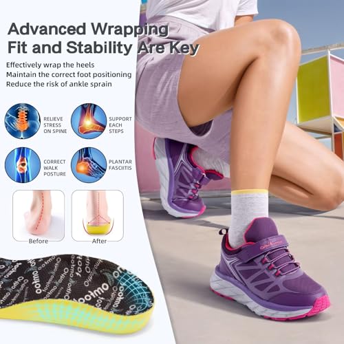 Kids Orthopedic Tennis Shoes for Boys and Girls: Comfortable Casual Plantar Fasciitis Arch Support Athletic Running Sneakers, Little Kid/Big Kid School Sports Walking Shoes for Foot and Pain Relief2