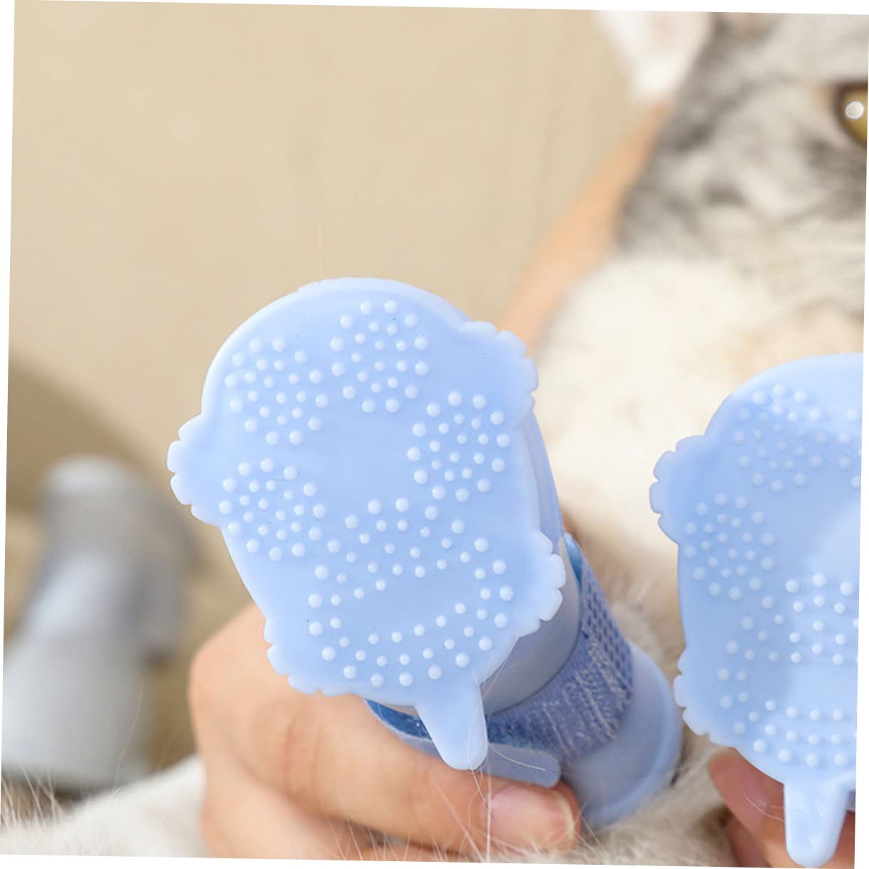 YARNOW 5 Set di Scarpe per Cani Stivali per Cani Protezioni per Zampe Scarpe Antipioggia per Cani per Tempo Umido 4 Pezzi*5