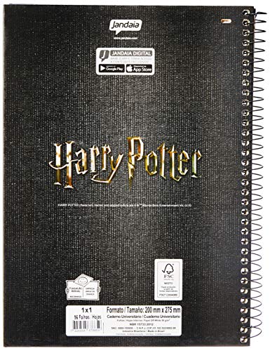 Caderno Espiral Univ Cd 1X1 96Fls Harry Potter Castelo Fsc