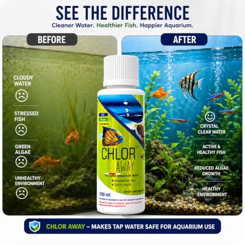 Image of Aquatic Remedies Chlor Away Aquarium Fish Tank Water Chlorine Remover Water Conditioner (100ML)