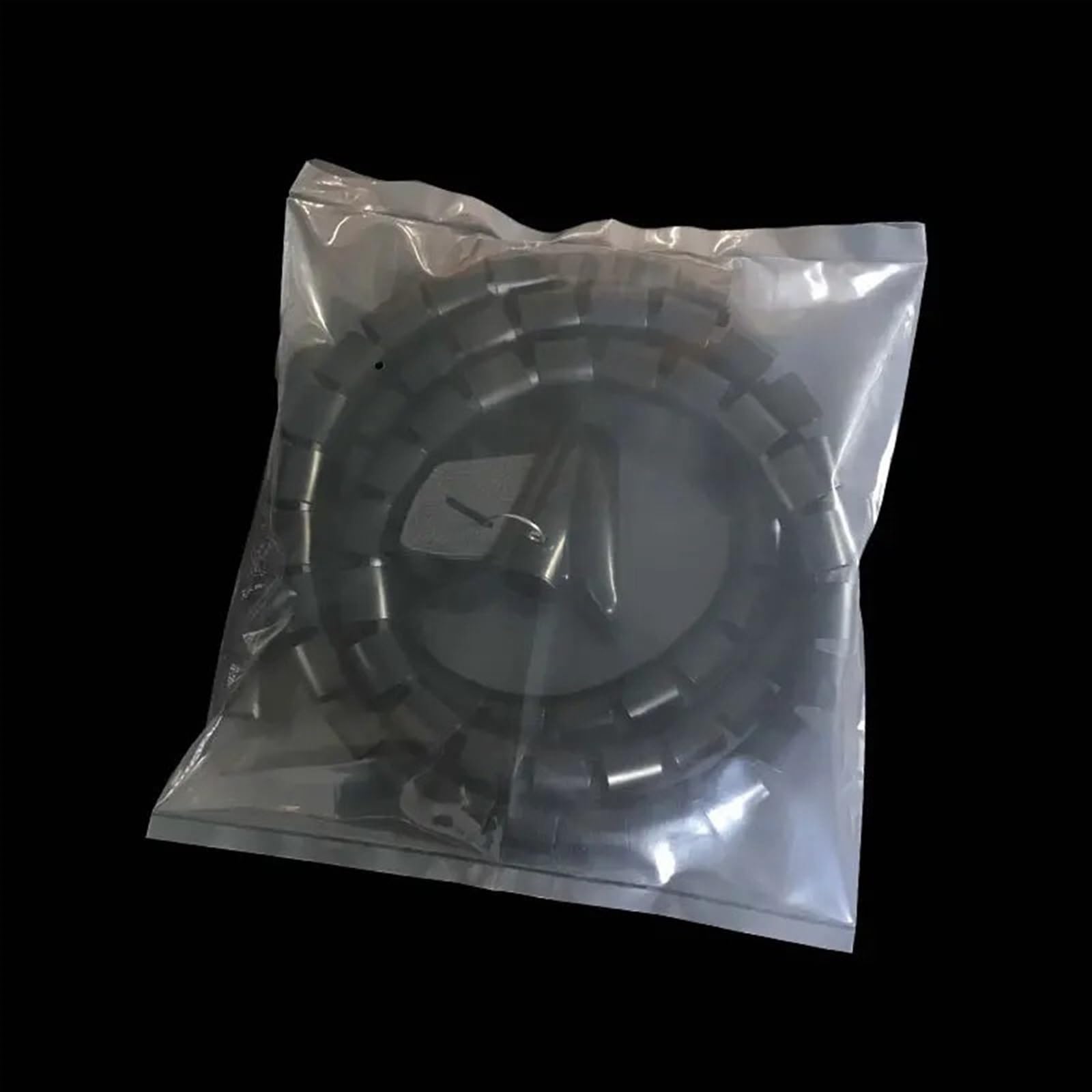 Organizador de Cables en Espiral Flexible de 1 Metro, 8 Unidades, diámetro de Tubo de 22 mm, Protector de Cables, Almacenamiento de Cables(Negro)