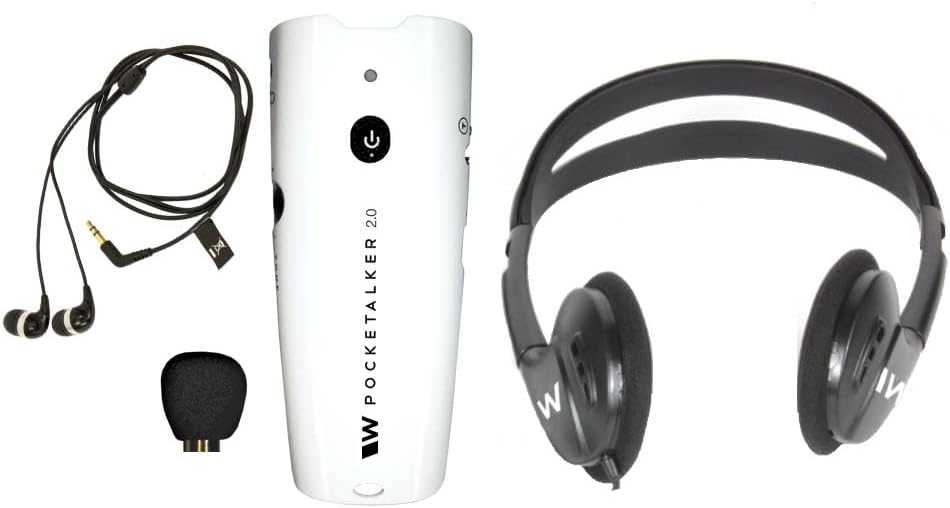 Williams Sound Pocketalker 2.0 Hearing Amplifier | Easy-to-Use Hearing Amplifier for Seniors | Amplified Sound Assistive Listening Device with Headphones for Elderly | Hearing Assist Earbuds