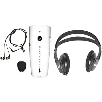 Williams Sound Pocketalker 2.0 Personal Amplifier Base Bundle - Includes - Cleaning Kit with 6AVE Electronics Micro-Fiber Cloth