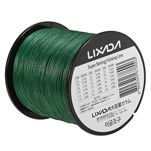 Linha de pesca, Andoer 500m Braided Fishing Line 4 Strands Multifilament PE Fishing Wire Fio de pesc