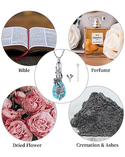 BDL Genuine Turquoise Jewelry for Women, Sterling Silver Earrings and Necklaces for Women, Leverback Dangle Drop Earrings Jewelry…4