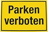 Alpertec 48071440 Schild Parken verboten gelb-schwarz
