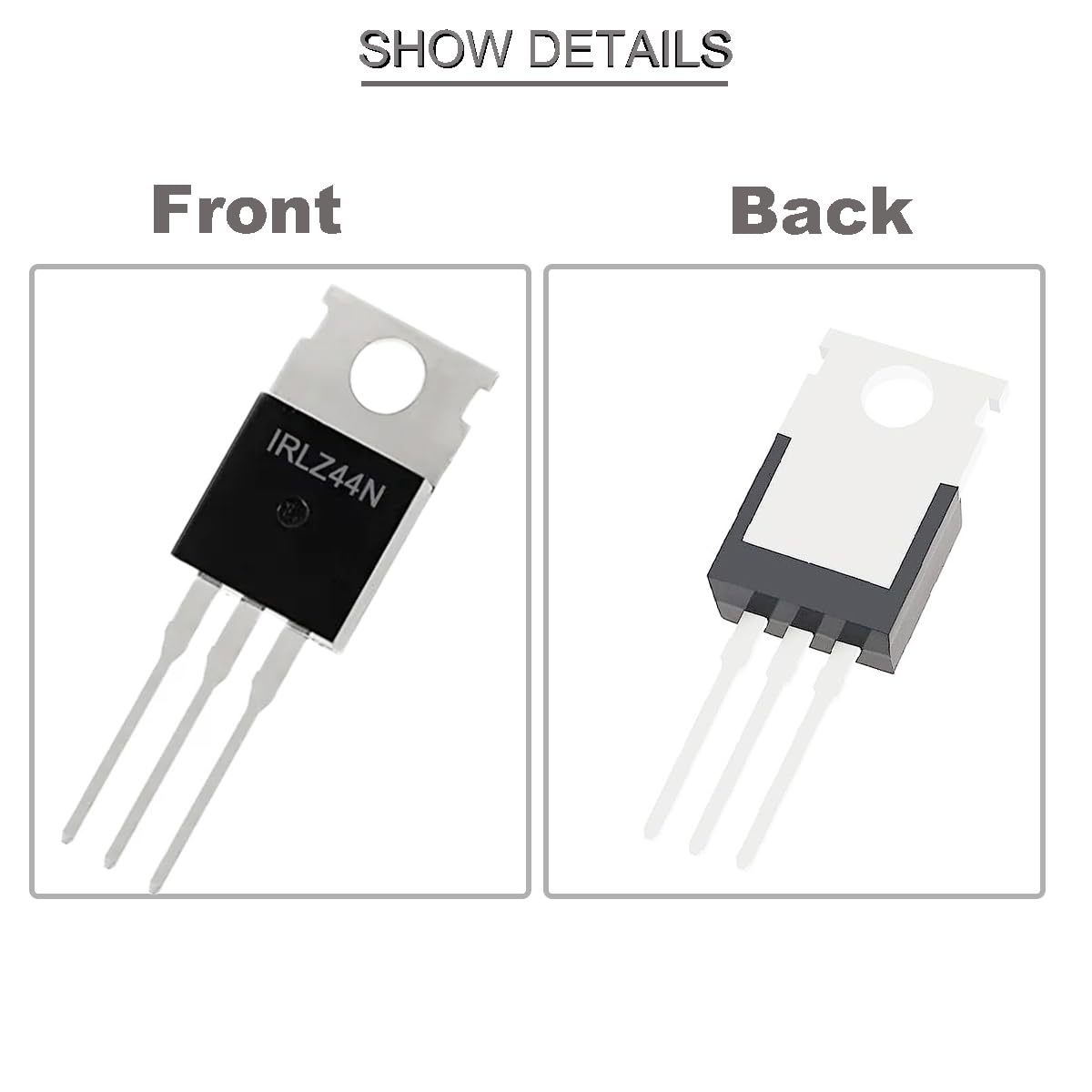 20шт IRLZ44N Mosfet транзистор IRLZ44NPBF N-канальный TO-220AB 47A 55V 3-контактный Международный выпрямитель на электрическом полевом транзисторе, винты для рассеивания тепла с резиновой силиконовой отверткой для стиральной машины, фото 2