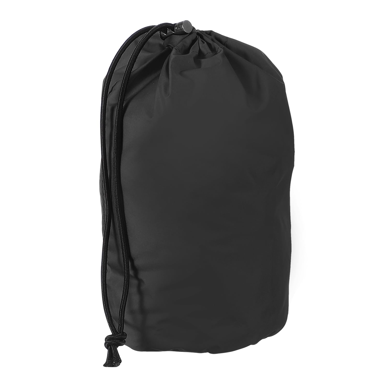 YELARXI Stuff Sack, Sleeping Bag Storage Sack, Waterproof Outdoor Storage Ultralight Portable Drawstring Storage Bag - Fitting for (Camping/Backpacking/Traveling/Hiking) 4 x 8 In & Black