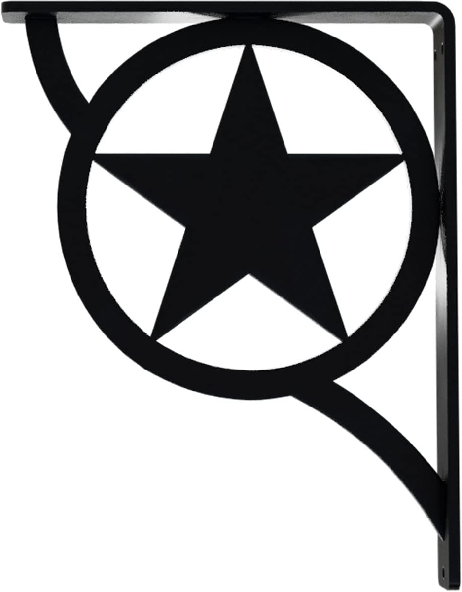 Ekena Millwork BKTM01X07X10SAU 1 2" W x 7 1/2" D x 10" H Austin Wrought Iron Bracket (Single Center Brace)