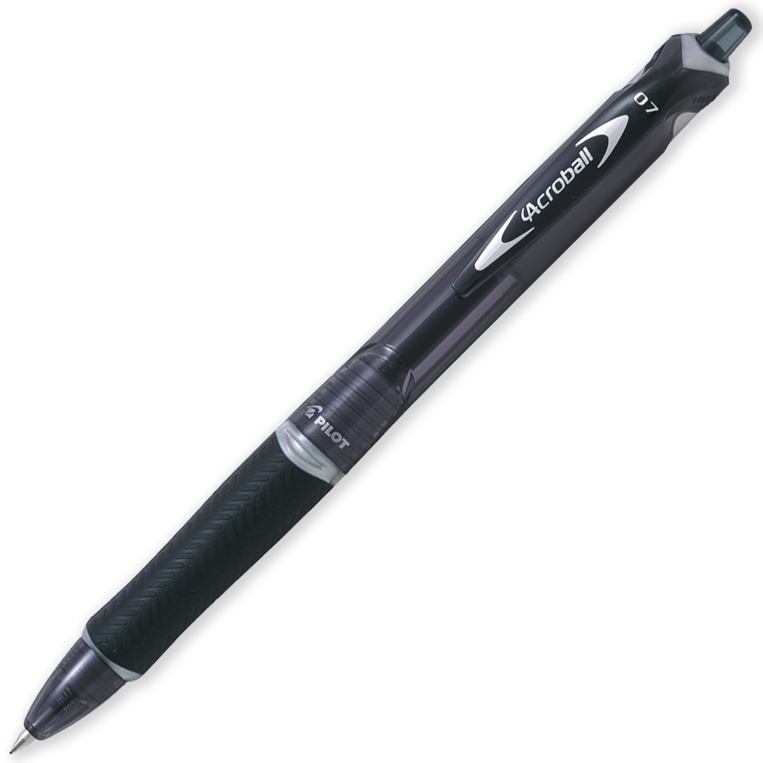PILOT Acroball wysuwany długopis kulkowy, Begreen Range 79% z recyklingu, 6 sztuk, cienka stalówka 0,7 mm, w kopercie na prezent, idealny do pisania, szkoły, domu, biura (czarny)