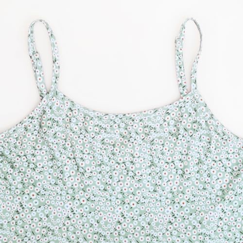Ginkana Maternity Spaghetti Strap Dresses Solid Pregnant Woman Sleeveless Cami Dress Knee Length Summer Daily Wearing Maternity Dresses,Little Daisy,L thumb #2