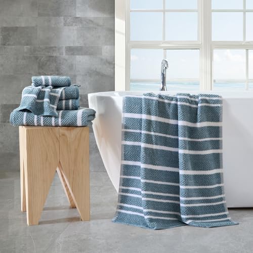 Image of Nautica - Cotton Hand, Fingertip & Bath Towel Set, 6 Pack Towels