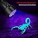 TaoTronics TT-FL002 Black Light, 51 LEDs Uv Blacklight Flashlights Detector for Dry Pets Urine & Stains & Bed Bug with Free Uv Sunglasses & 3 Free AA Batteries, Purple