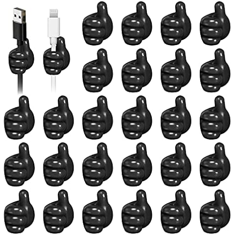 GOSHIES Silikon Daumen Haken 60 Stück Handgestenhaken Daumen Wandhaken Mini Thumb Hooks Daumen Haken Selbstklebend Daumenhaken Haken für Ladekabel Schlüssel Cover