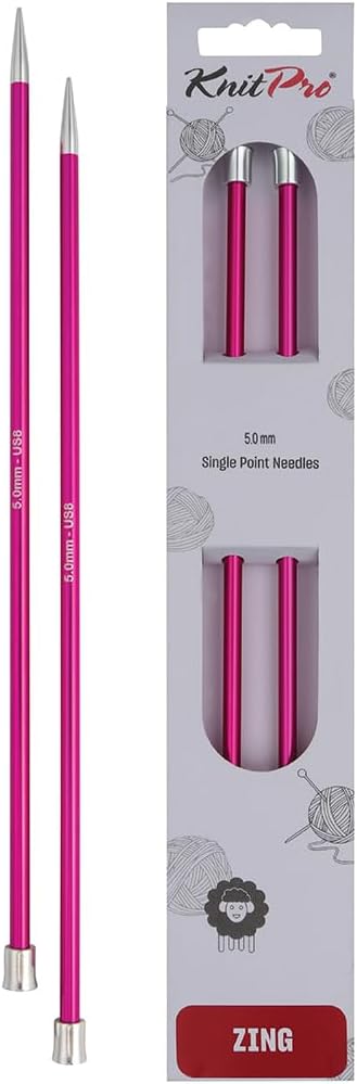 KnitPro Zing Lange Nadeln 14″ (35cm) | 5mm