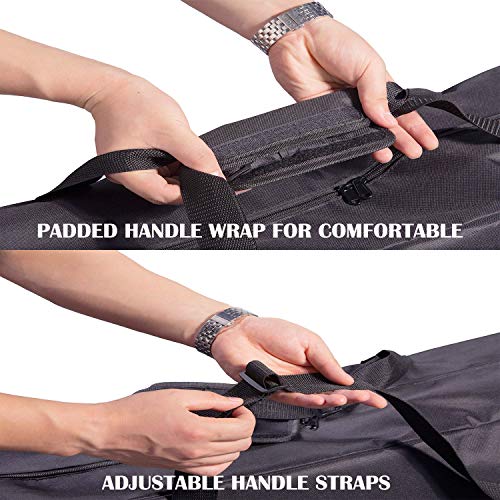 LLYWCM Heavy Duty Carrying Bag & Storage Bag for Compact Wheelchairs, Folding Walker, Zero Gravity Chair, Rollator, Transport Chair, Travel Chair - Extra Large Thick Travel Moving Bag