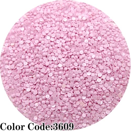 5000 Pieces Single Color Diamond Art Painting Beads,Color Code 3609 Flat Bottom Round Rhinestones for Gem Painting Replacement, Round Drills for 5D Diamond Art DIY Craft