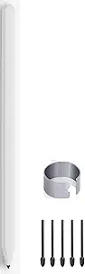 Magnetic Stylus Pen (with Eraser Function) for Remarkable 2 EMR Stylus Pen 4096 Pressure Sensitivity with 5*Nibs/Tips (White)