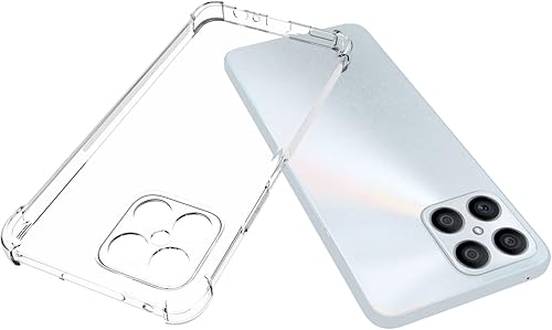 Miniatura 3 de Caso para Honor X8 Clear TPU Cuatro Esquinas Cubierta Protectora Transparente Suave Funda