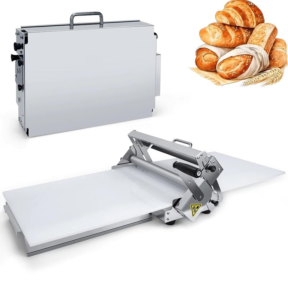Laminadora de Masa Plegable Manual,Ajustable 0.5-25mm para Pasta Pizza Empanadas,Acero Inoxidable,Multifunción,Compacta para Cocinas Pequeñas y Uso en Hogar RS201