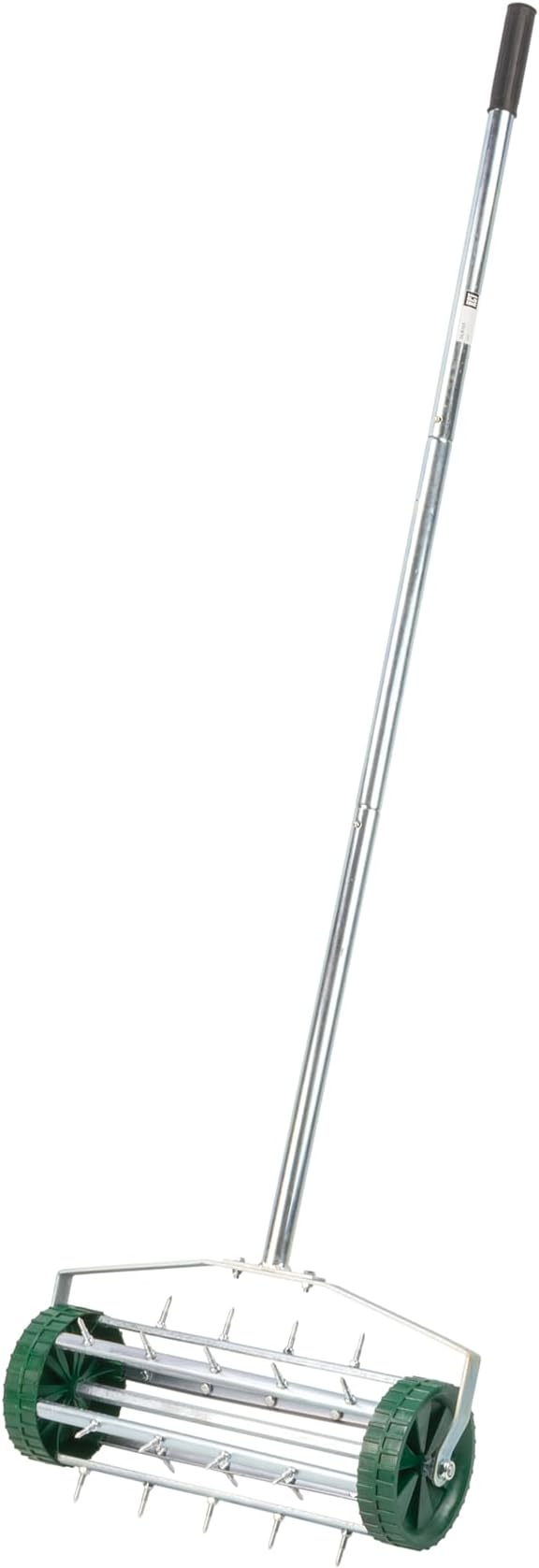 KCT Lawn Aerator - Spike Roller Garden Manual Grass Rolling Gardening Aeration Tool